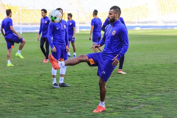 بالصور |  علامات الجد و الحماس تظهر على لاعبي الأهلي في أخر مران 