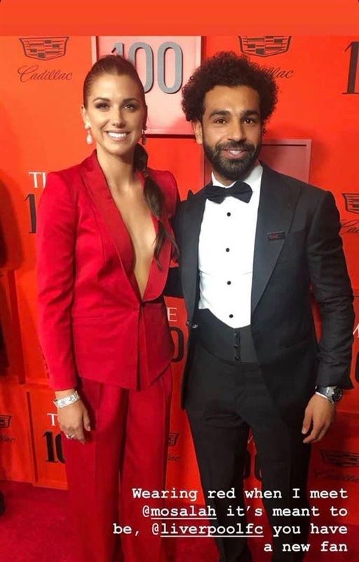 شاهد| لاعبة منتخب أمريكا تعلن انضمامها لجماهير ليفربول بسبب "صلاح"