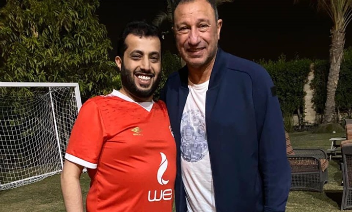 شاهد| "تركي آل الشيخ" فى منزل الخطيب