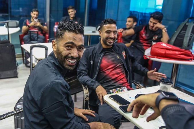 صور| الأهلي يطير إلي الجونة بصحبة مرتجي ومهند