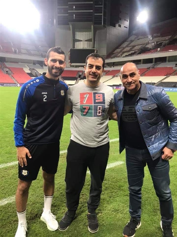 بالصور | خالد بيومى يزور مران الاسماعيلى بالامارات 