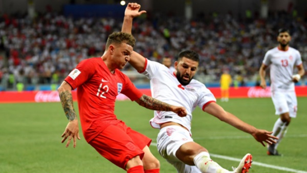 لقطة من مباراة تونس