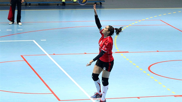 نهلة سامح لاعبة طائرة