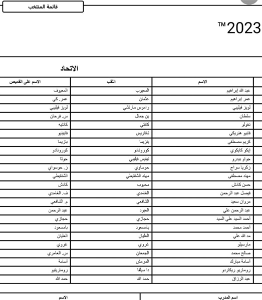 عاجل| مفاجآت في قوائم